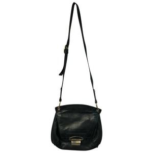 KOOBA BLACK LEATHER CROSS BODY BAG